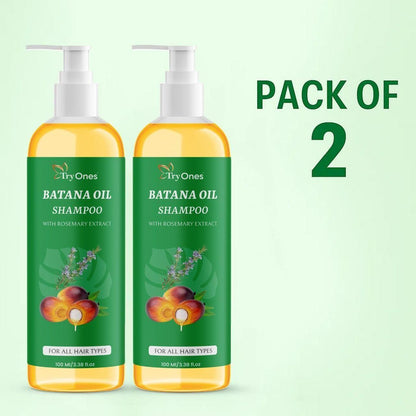 TryOnes BATANA OIL SHAMPOO with Rosemary Extract 200 ml Pack of 2